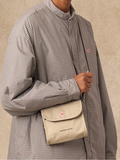 Japanese Trendy Brand Spring/Summer New Retro Solid Color Nylon Waterproof Crossbody Bag Unisex Shoulder Bag Small Square Bag Danton