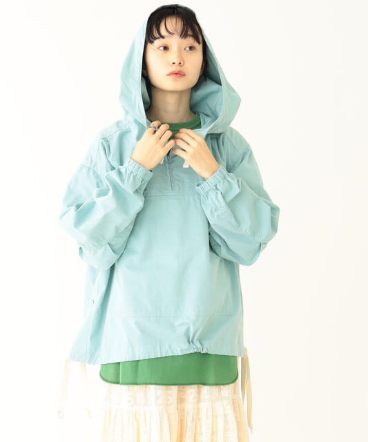 Japanese Jacket Trendy Brand New Candy-Colored Pullover Loose Hooded Zipper Half-Placket Pocket Windbreaker Short Jacket