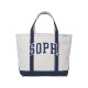 Japanese Trendy Brand Spring and Autumn New Classic Canvas Distressed Embroidered Letter Unisex Tote Bag Handbag Llbean