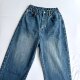 Japanese Trendy Brand Autumn and Winter New Vintage Classic Washed Distressed Frayed Loose Wide-Leg High-Waisted Women's Jeans