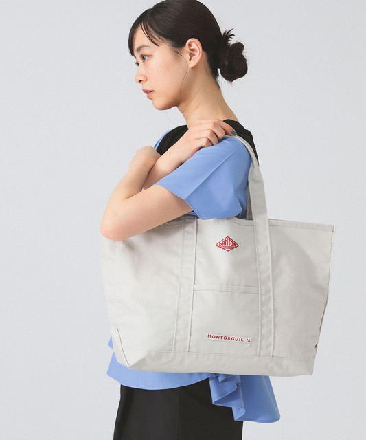 Japanese Trendy Brand Spring/Summer New Vintage Workwear Canvas Embroidered Tote Women's Shoulder Handbag Danton