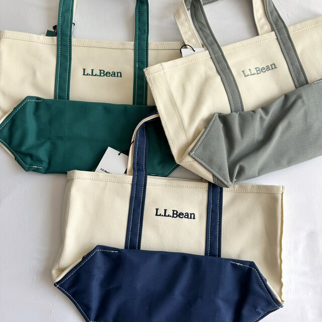 Japanese Trendy Brand Spring and Autumn New Classic Canvas Distressed Embroidered Letter Unisex Tote Bag Handbag Llbean