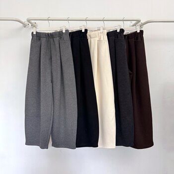 Autumn and Winter New Classic Japanese-Style Elastic Waistband Loose Wide-Leg Thickened Women's Casual Pants Scythe Pants High Waist