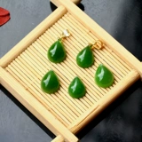 Яшма, зеленая подвеска из нефрита, маленькое изысканное ожерелье, аксессуар, аксессуары, Россия