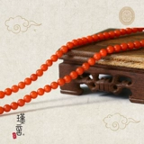 Натуральный красный агатовый браслет из провинции Юньнань, четки из круглых бусин подходит для мужчин и женщин