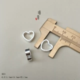 Серебряный браслет, аксессуар, бусины в форме сердца, серебро 925 пробы