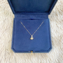 Planet sterling silver necklace female luxury niche design sense advanced clavicle chain does not fade 2021 new explosions