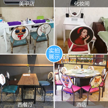 European style retro creative chair dining table and chair wrought iron casual American makeup single nail stool stool