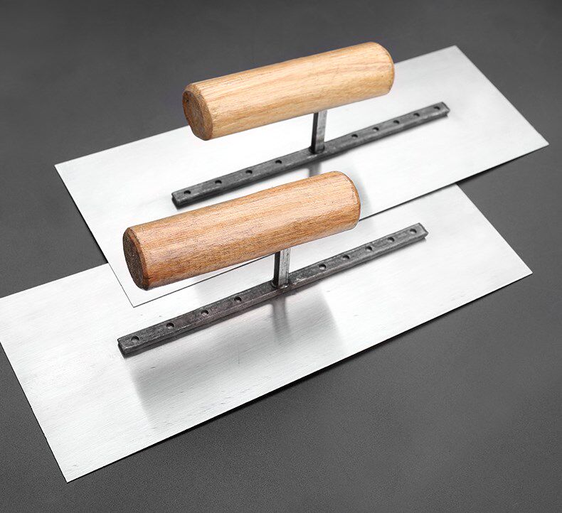 Furnishing Tool Scraper Thickened Clay Clip Wood Handle Oil Grey Knife Plastering Stainless Steel Cement Work Tile Scraping Putty Tool