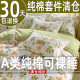 Class a 2026 Spring/Summer New Pure Cotton Four-Piece Set 100% Cotton Duvet Cover, Bed Sheet, Student Dormitory Three-Piece Set 4