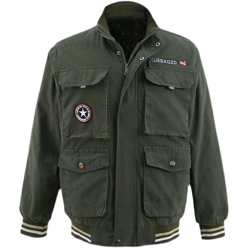 Бархатная рабочая одежда для мужчин осенью и зимой сварщики из чистого хлопка Антикальдируя и устойчивая к износу.