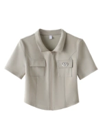 Зеленый одинарный топ цвета хаки [Counter Quality]