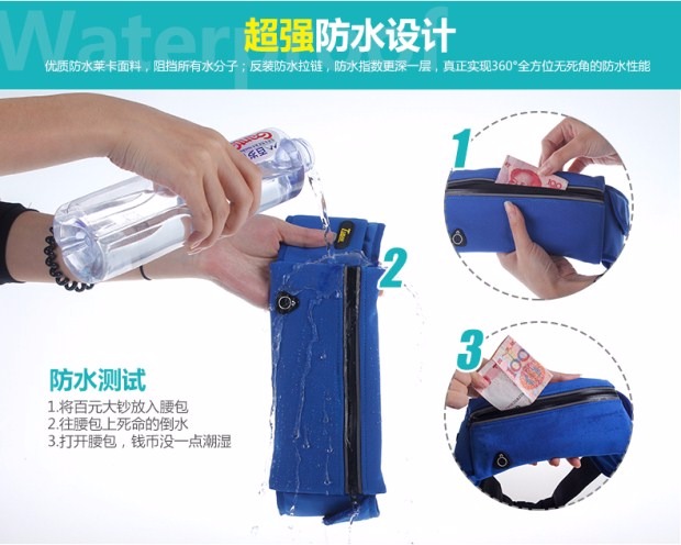 Chạy túi đa chức năng lỗ tai nghe 6 inch màn hình lớn phụ kiện điện thoại di động gói thể thao đóng dải phản quang vô hình 	túi đeo hông đựng dụng cụ	