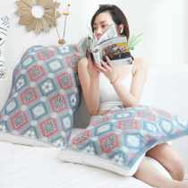 Cotton gauze pillow towel large size single pair double cotton skin pillow head scarf European household
