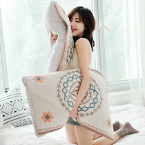 Cotton pillow towel single high-grade European cotton single gauze pillow scarf non-slip pillow scarf