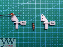 Model aircraft accessories 20*14 20X14 four-hole self-locking triangular rudder foot adjuster pure copper quick adjustment