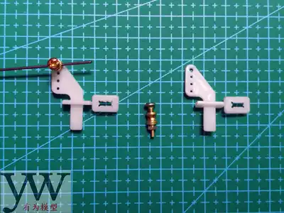 Model aircraft accessories 20*14 20X14 four-hole self-locking triangular rudder foot adjuster pure copper quick adjustment