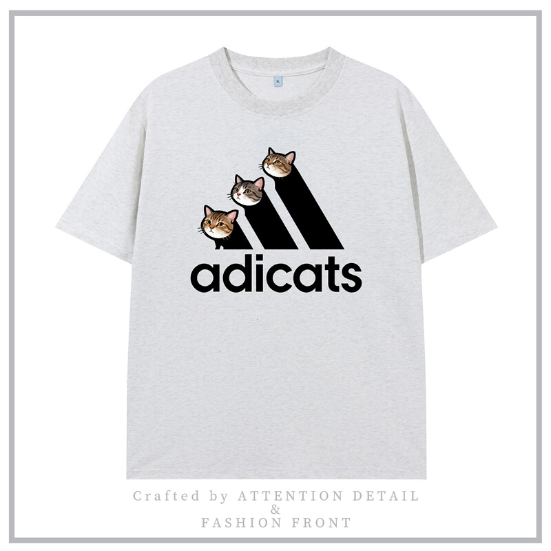 Original Cat Didasi Adicats Funny and Unique Short-Sleeve Creative Trendy Pure Cotton Breathable T-Shirt, Unisex Original Cat Didasi Adicats Funny and Unique Short-Sleeve Creative Trendy Pure Cotton Breathable T-Shirt, Unisex