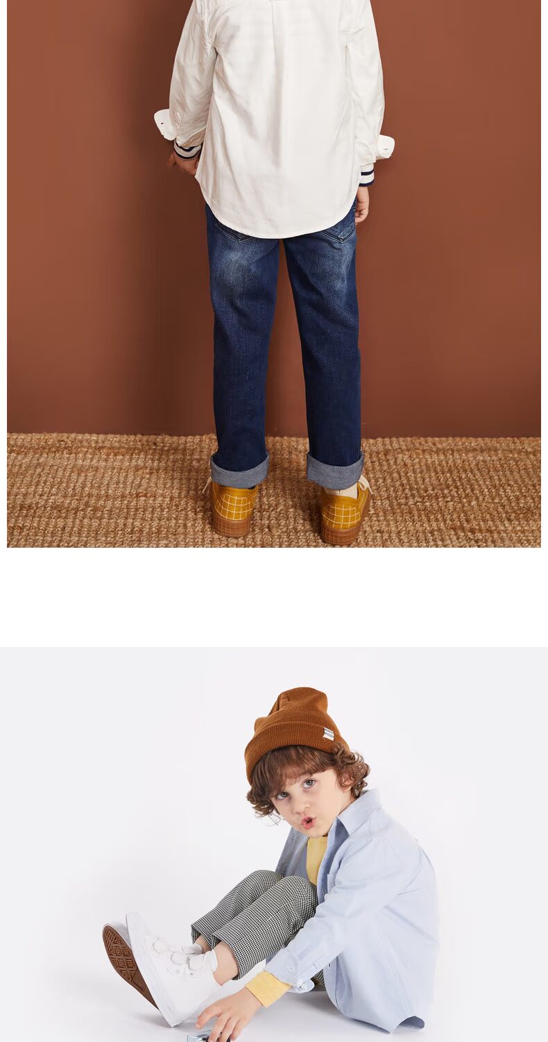 Áo cotton trẻ em sandal oxford dài tay 2019 xuân mới bé trai thêu áo cotton xuân hè đồ bộ bé trai