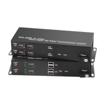 Tanghu 2-way HD optical transceiver supports keyboard and mouse KVM local loop-out independent audio 3 5mm to fiber optic transceiver supports USB
