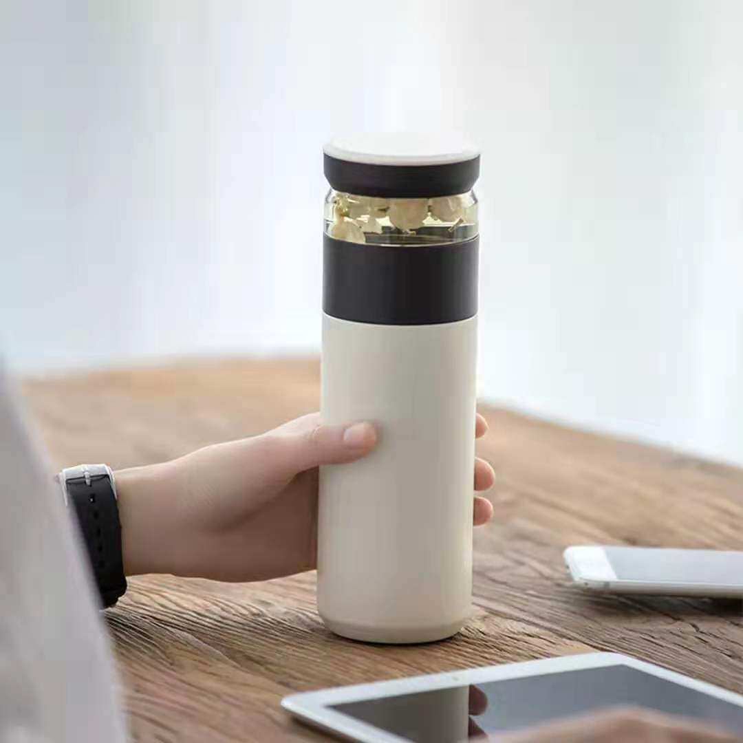 Xiaomi Youpin Fun Home Insulation Tea Cup Tea Water Separation Cup Stainless Steel Student Insulation Water Cup Accompanying Cup - Taobao