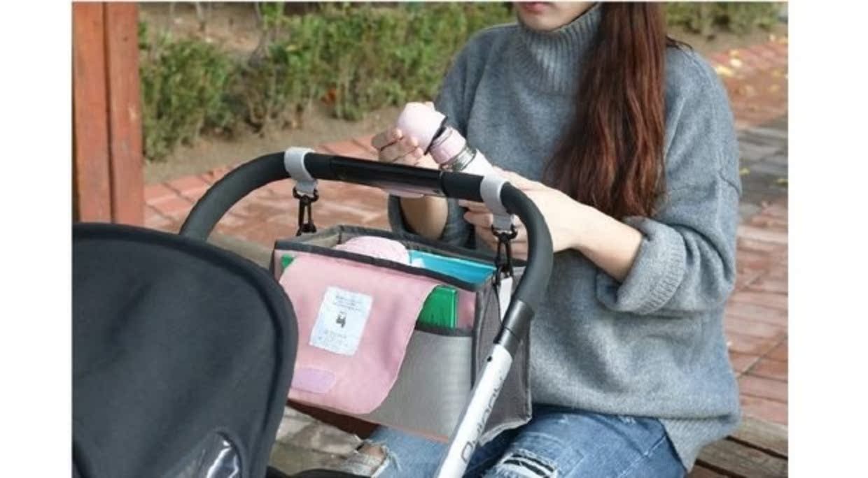 Hàn Quốc xe đẩy em bé túi lưu trữ túi mẹ móc giỏ lưu trữ trẻ em balo đựng đồ cho bé