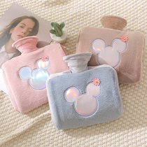 Hot water bag filled with water and thickened stomach filling water to warm baby girl with artifact size plush cute handbag