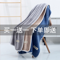 The bath towel home is more than pure cotton water absorbent female summer thickened speed dry not easy to fall towel male couple with a pair of adult new