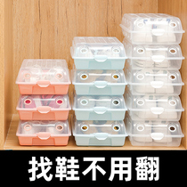Thickened shoe box storage box transparent dustproof shoe box shoe cabinet shoe storage rack Net red storage artifact box