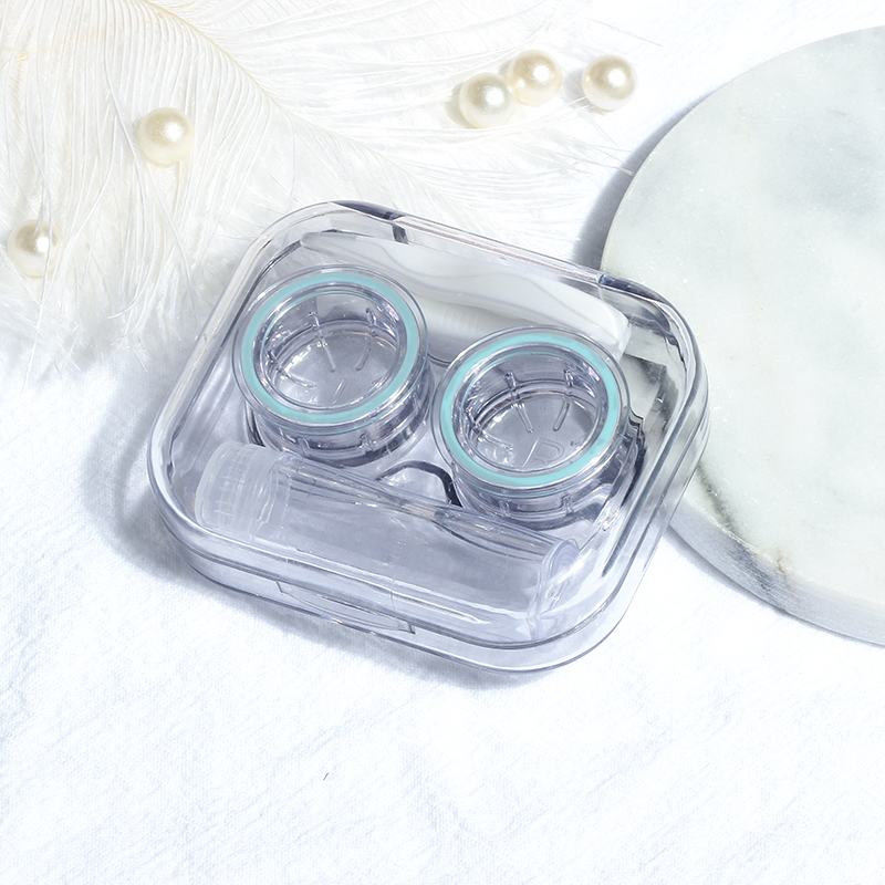 As755 Integrated Leak Proof - Green [Single One]【 beat One shot Four 】 contact lens case  Simplicity Meitong box Water leakage prevention Duplex box Meitong box nursing storage box