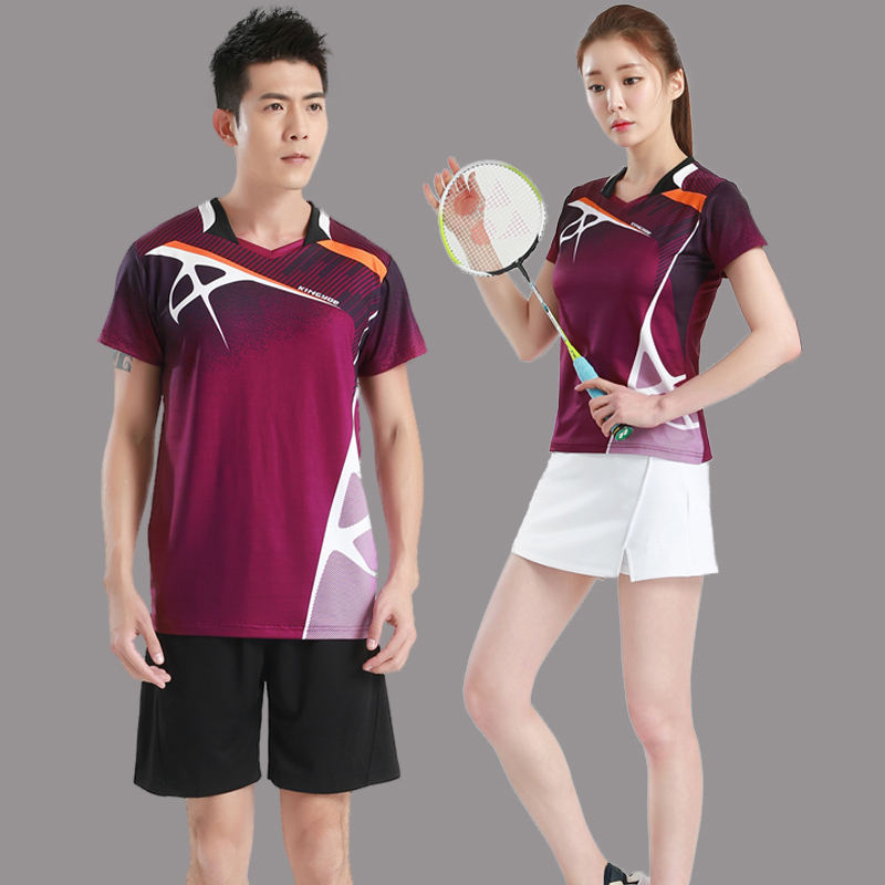 Badminton Sportswear Men's Summer Short Sleeve Suit Women Speed Dry Breathable Group Competition Custom Ping Pong Jersey Team Uniform