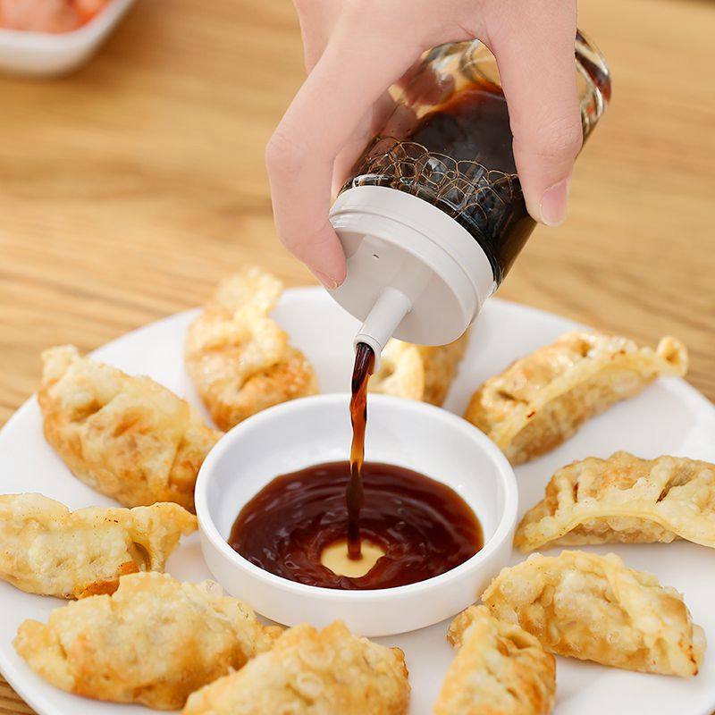 Japan-style controllable oil spill-proof pot home glass soy sauce bottle vinegar bottled oil bottle kitchen supplies edible sesame oil bottle