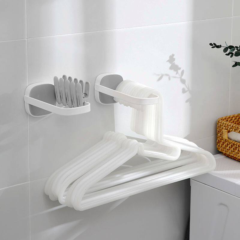 Clothing rack collector balcony free punching household finishing frame anti-clothing frame shelf spatial folding pants