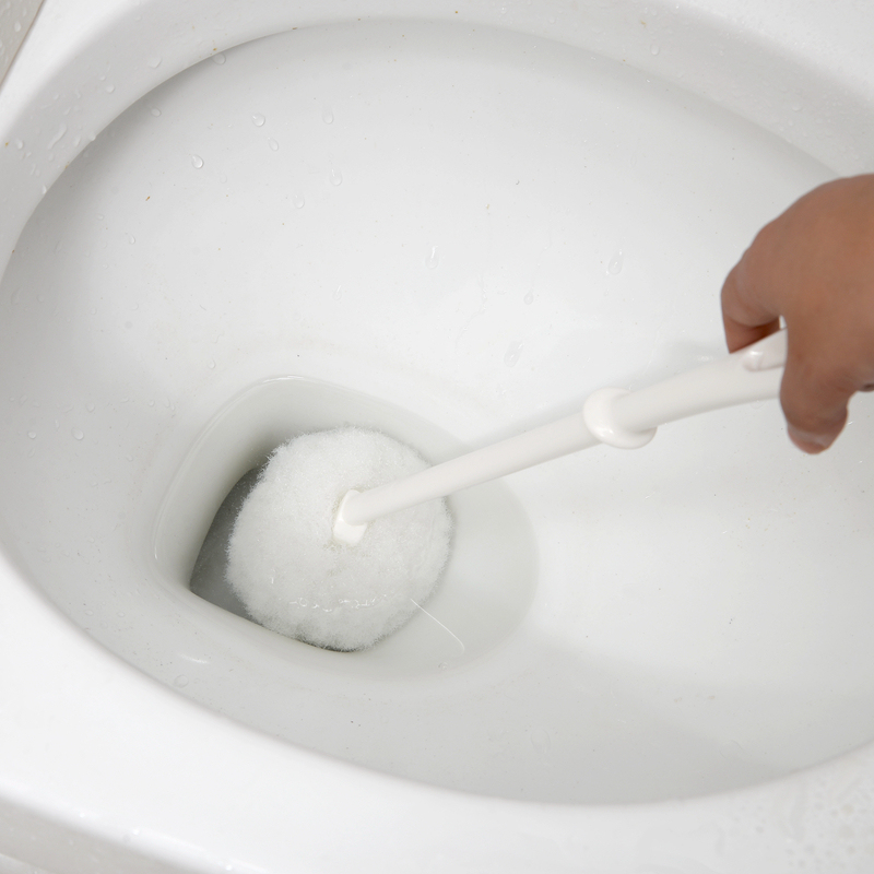 Japan Import Makeup Room Soft Hair no Hurt Glaze Layer No Dead End Toilet Brush Creative Toilet Brush Long Handle Toilet Brush