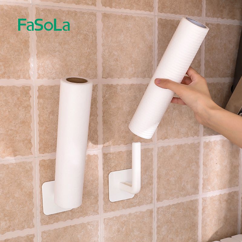 Kitchen tissue shelf without punch wall hanging cabinet roll cabinet multifunctional household pot cover frame