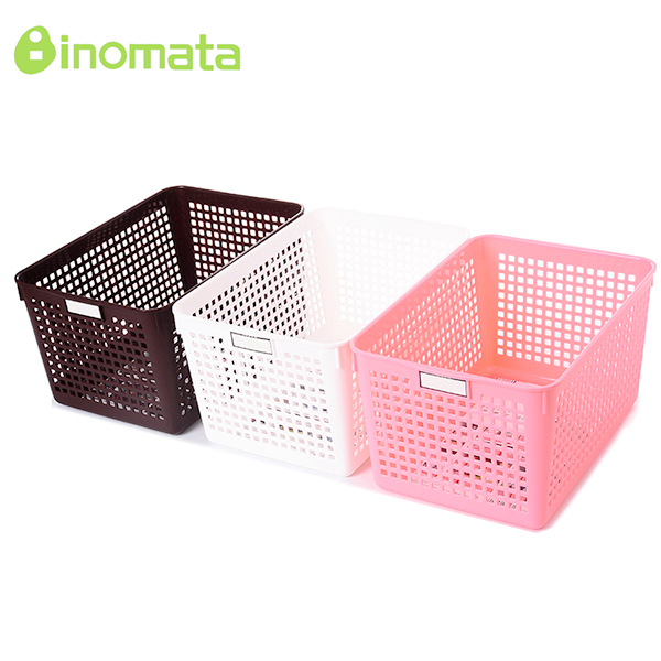 Japan imported desktop square storage basket bathroom cosmetics small basket finishing basket kitchen storage box storage basket
