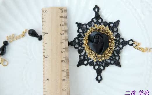 Châu Âu và Hoa Kỳ retro đen vòng chân ren cánh cánh Harajuku Mori cô gái vòng chân múa bụng chân vòng chân gothic vòng chân nam