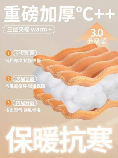 Three-Layer Quilted Nightgown for Women, 2025 New Winter Style, Fleece-Lined and Thickened, Cute Cartoon Home Pajamas, Long Robe for Autumn and Winter