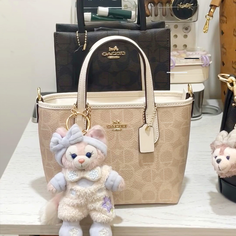 Hong Kong Genuine 2025 New Accessible Luxury Genuine Leather Women's Bag Presbyopic Tote Bag Versatile One-Shoulder Cross-Body Handbag Small Bag