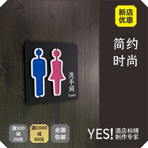 Restroom door sign restroom prompt sign restroom sign restroom sign restroom sign YES sign