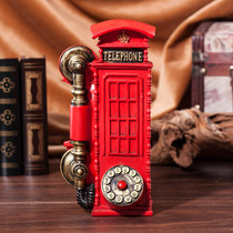 European retro - old - fashioned telephone model fittings for window display photography props creative resin swing