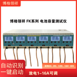 Borg Lingxiang FK series discharge 1-16A adjustable intelligent capacity tester 6-way discharge meter