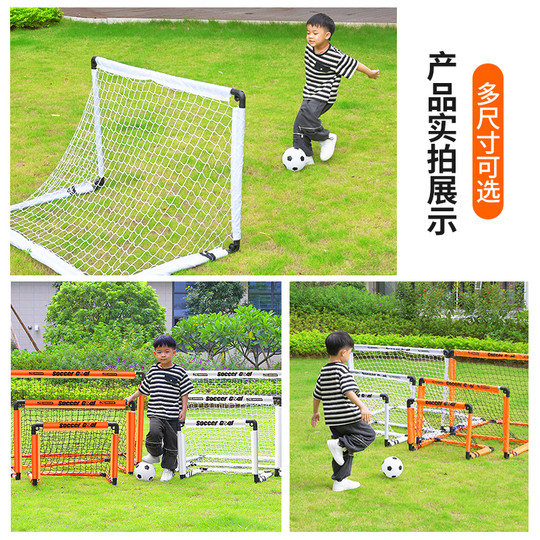 Fußballtor für Kinder, tragbar, faltbar, für den Innen- und Außenbereich, für Kindergarten, kleines Tornetz, Fünf-gegen-Fünf-Fußballtorrahmen