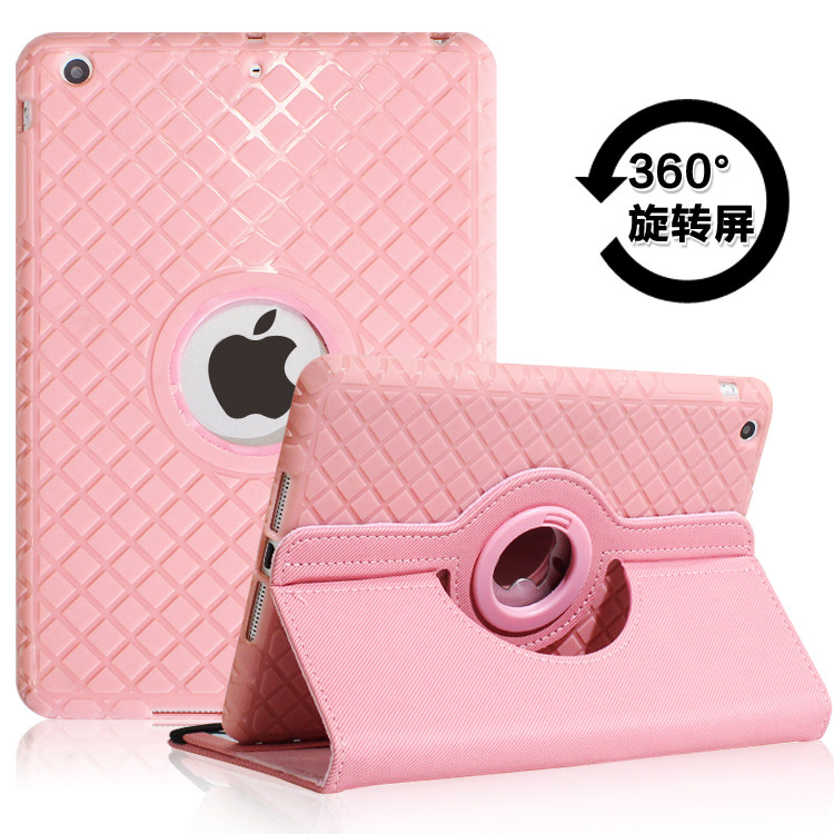 New ipad5 6 air2 protective sleeve silicone mini 4 anti-fall 3 soft shell 1 full wrapping edge sleeping mini2 leather cover