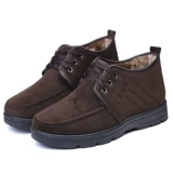 Мужские зимние удерживающие тепло флисовые слипоны, нескользящая зимняя обувь