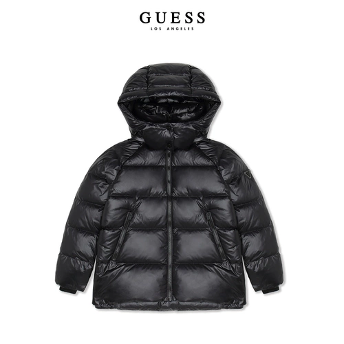 GUESS Цветной классический пуховик подходит для мужчин и женщин с капюшоном, городской стиль, 16W