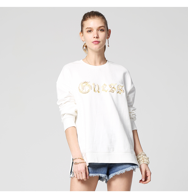 Sweatshirt femme GUESS en Coton - Ref 3216925 Image 9