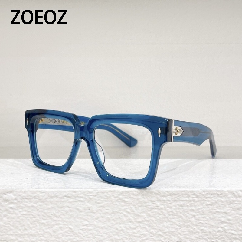 Total Width 150mm Jmm Belizei Thick Frame Extra Large Square Myopia Glasses Frame for Men and Women with Large Round Faces