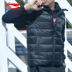 Li Ning vest xuống áo khoác nam mùa đông mới cổ áo mỏng cổ áo xuống áo gió thể thao ấm áp áo sơ mi nam ao long vu Thể thao xuống áo khoác