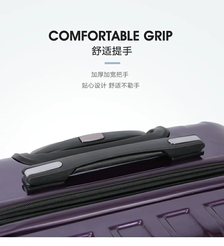 Samsonite / Samsonite làm đẹp du lịch 24Q trường hợp xe đẩy phổ quát hành lý bánh xe vali nam và nữ đích thực - Va li